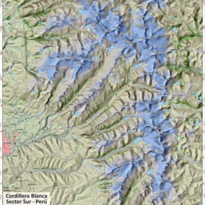 MAPA TOPOGRAFICO SKYLINE CORDILLERA BLANCA SUR