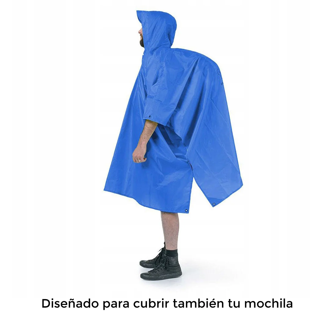 PONCHO IMPERMEABLE NATUREHIKE 3 EN 1 - Imagen 8