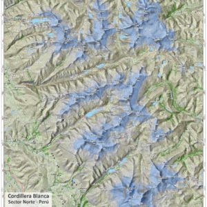 MAPA TOPOGRAFICO SKYLINE CORDILLERA BLANCA NORTE