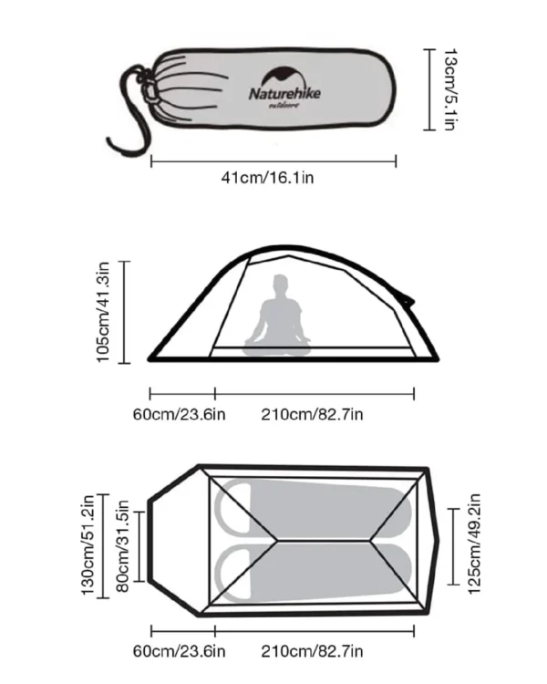 CARPA NATUREHIKE CLOUD 2P - Imagen 8