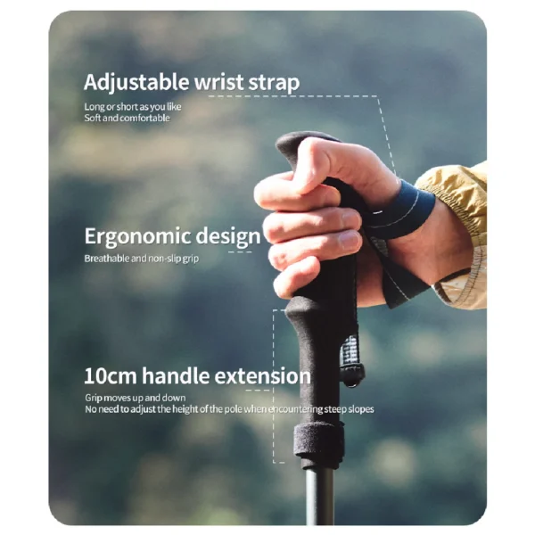 BASTONES PLEGABLES NATUREHIKE TRAIL PRO - Imagen 7